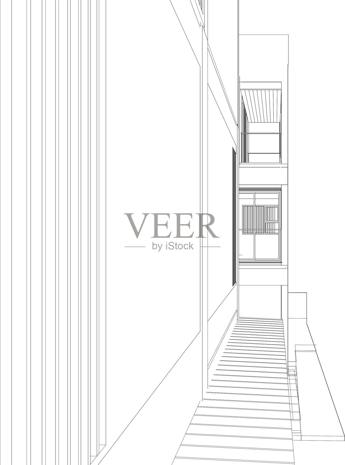 住宅项目的三维插图照片摄影图片