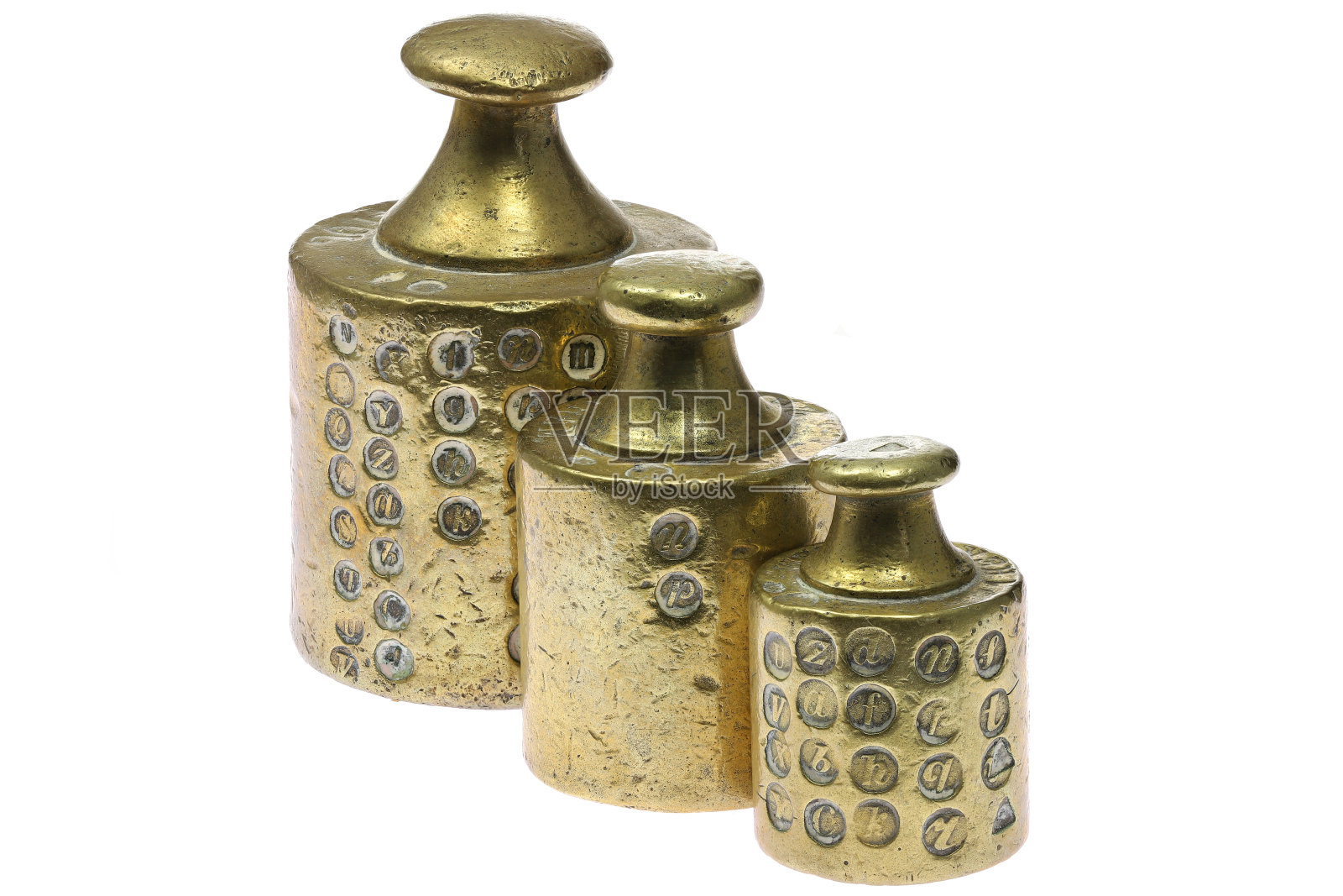 古黄铜砝码照片摄影图片