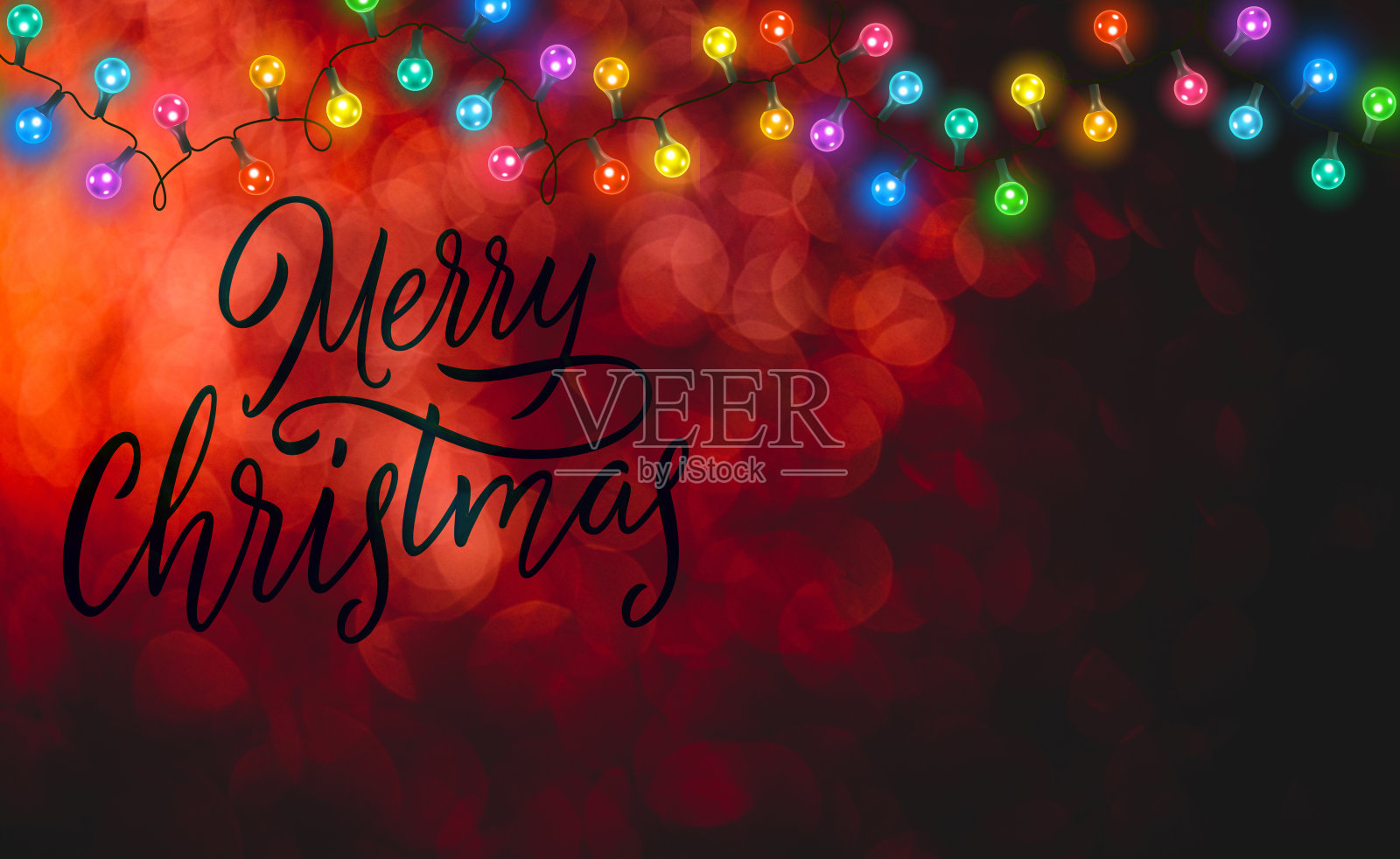 圣诞贺卡快乐,有复印空间。照片摄影图片