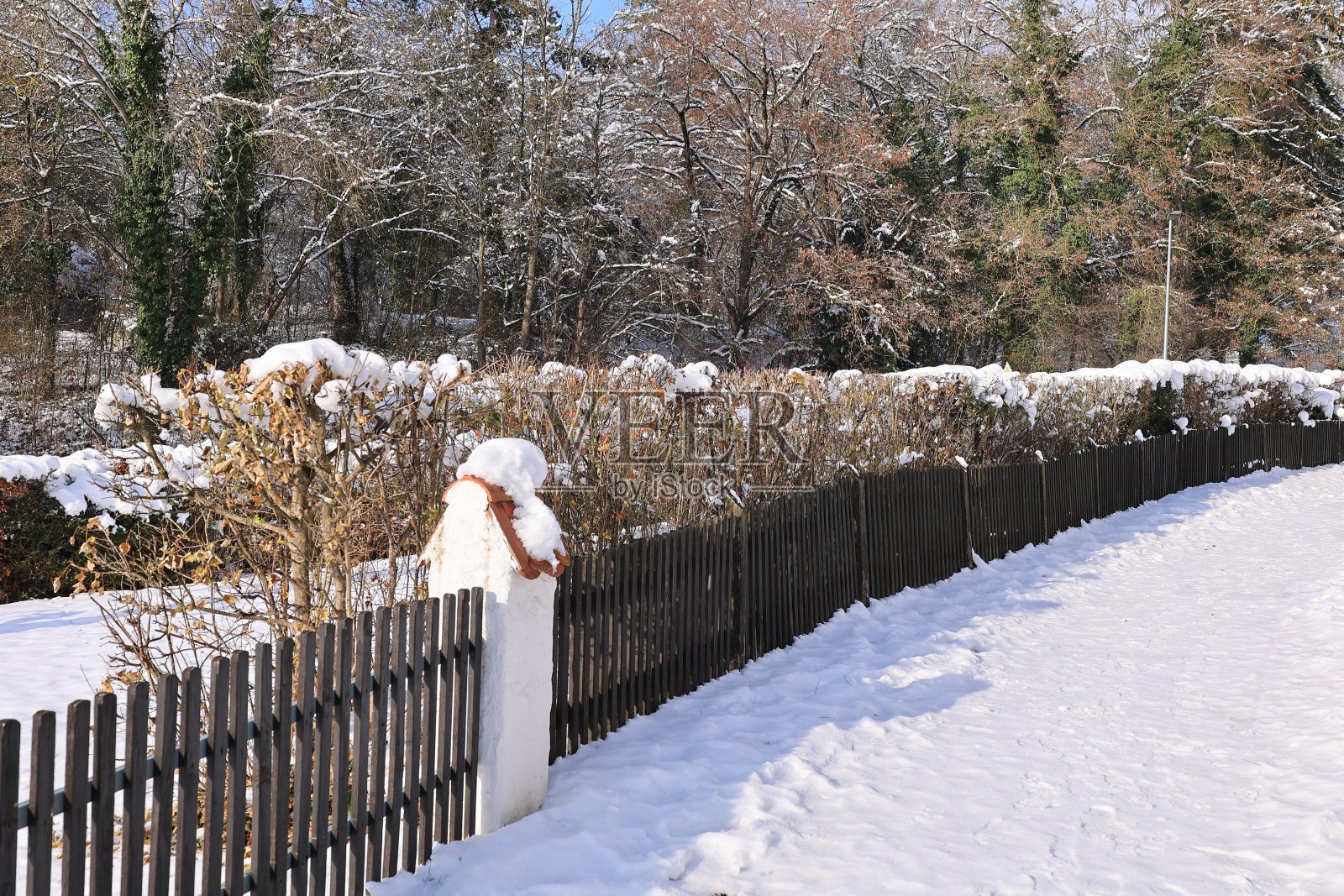 巴伐利亚的冬季童话照片摄影图片