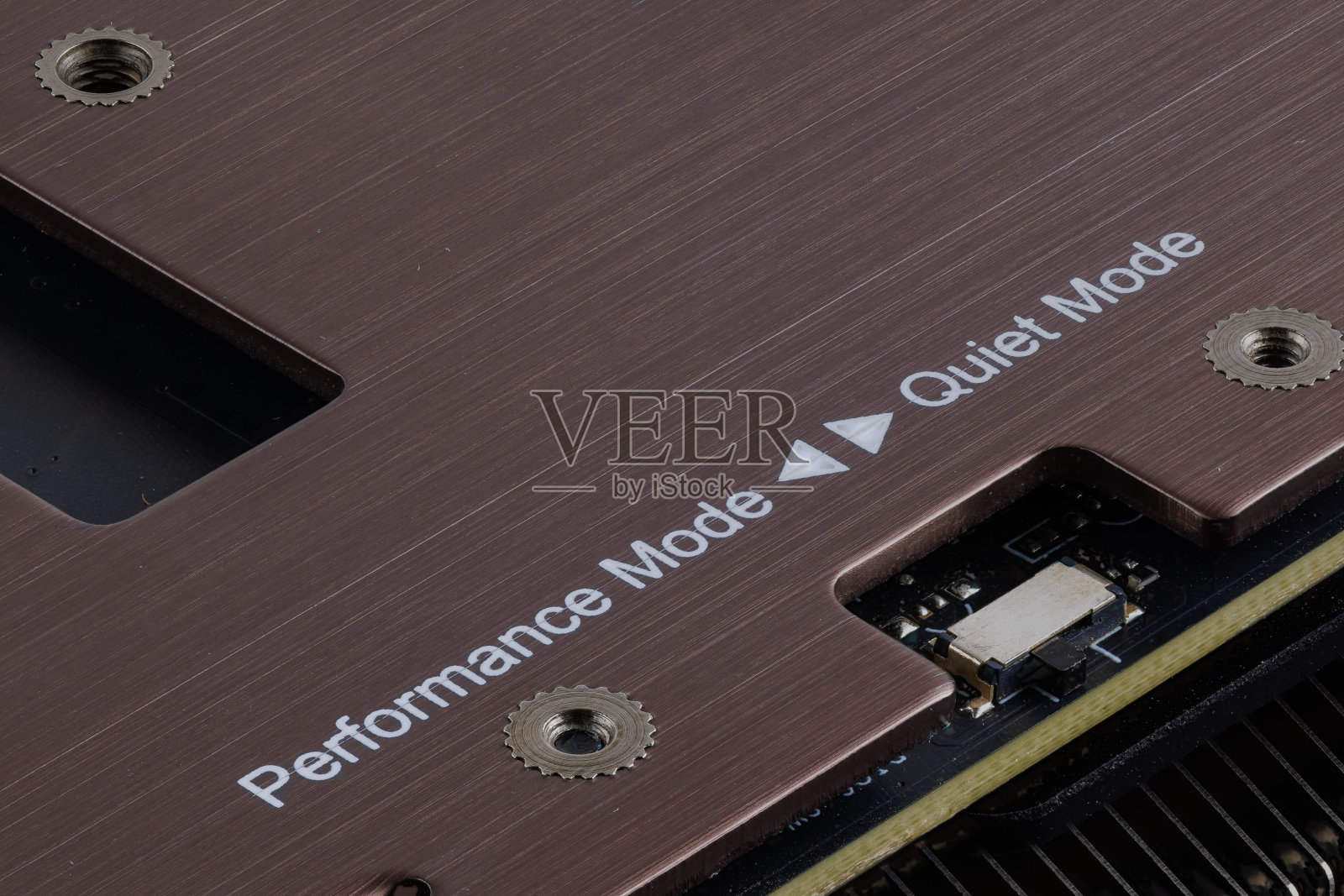 在现代显卡上切换性能模式和安静模式照片摄影图片