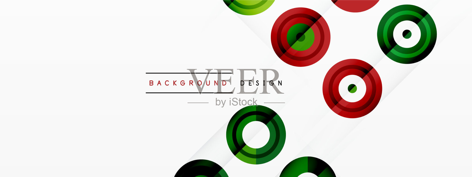 引人注目的彩色圆圈的背景插画图片素材