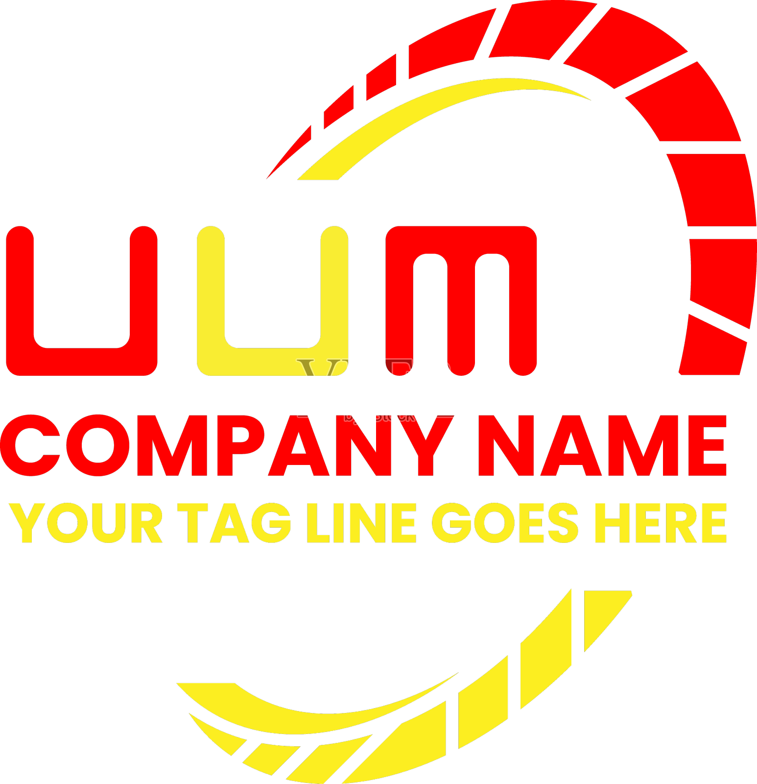 Uum字母标志设计简洁而现代的Uum标志设计元素图片