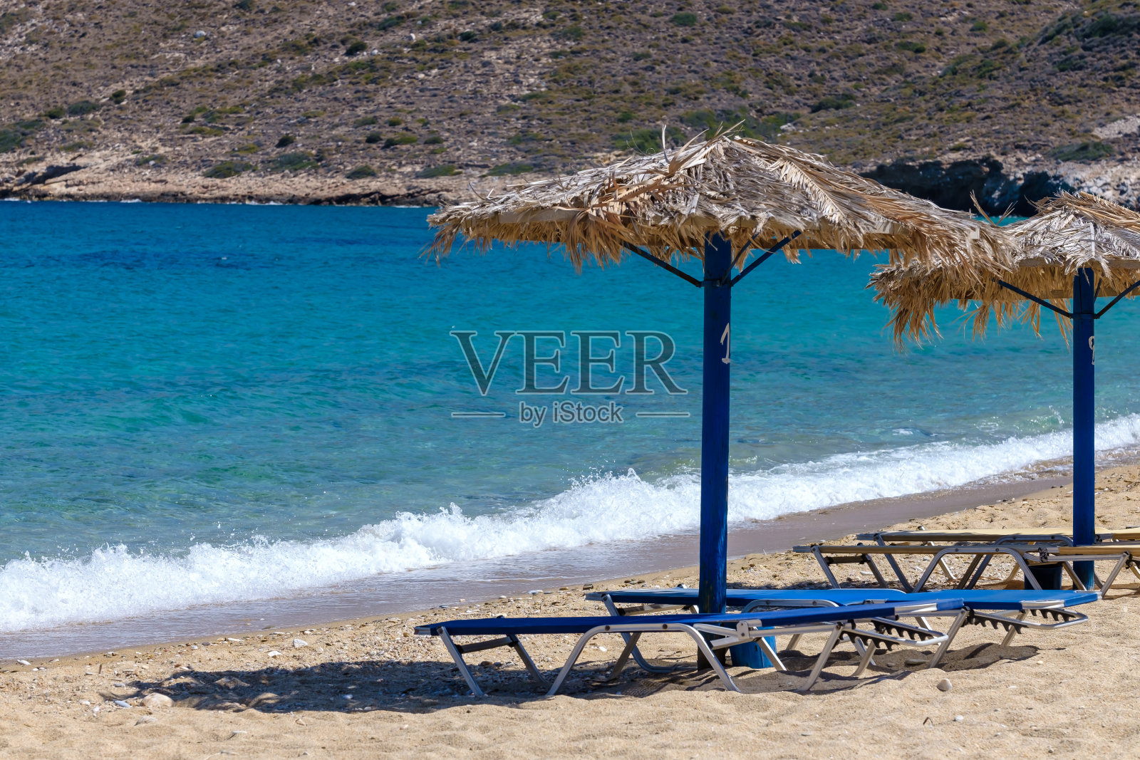 希腊海滩度假照片摄影图片