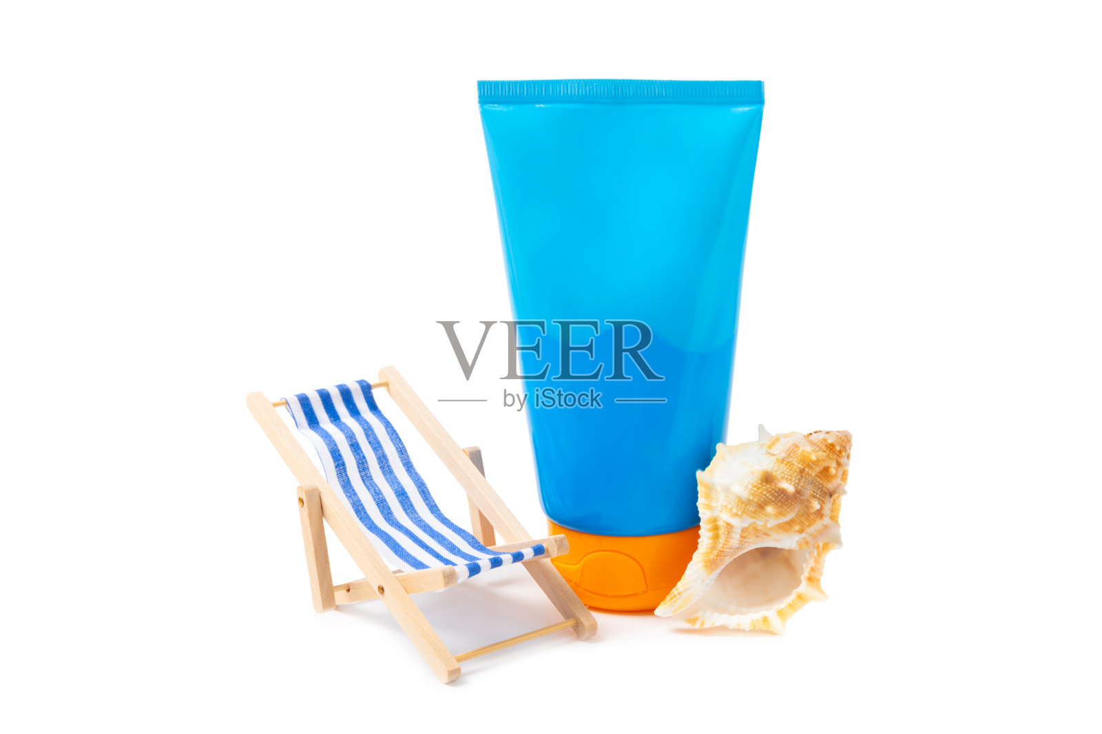 在白色背景上隔离防晒霜。防晒膏。防晒。紫外线保护。夏天。假期的概念。照片摄影图片