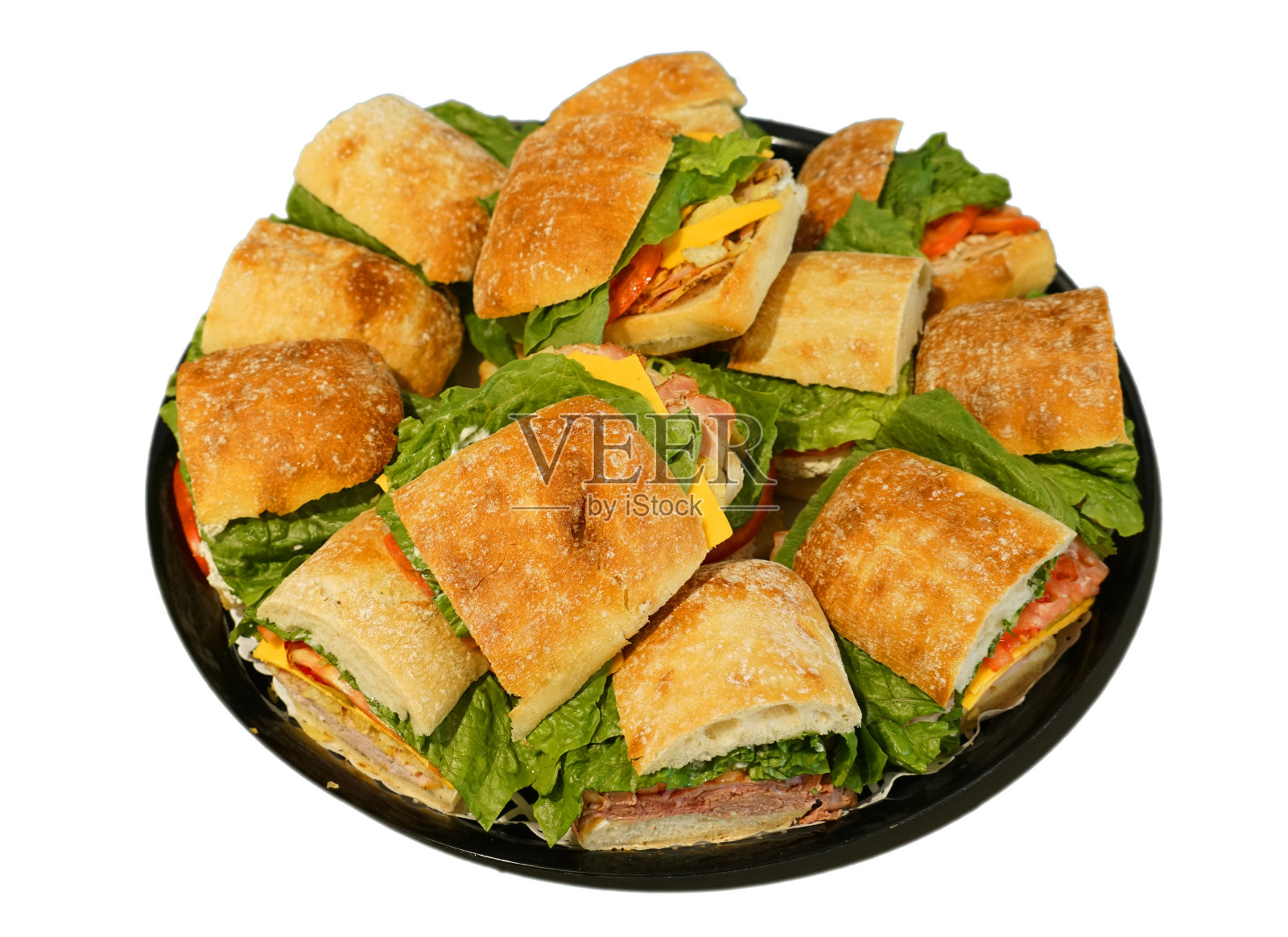 靠近盘子里的新鲜三明治照片摄影图片