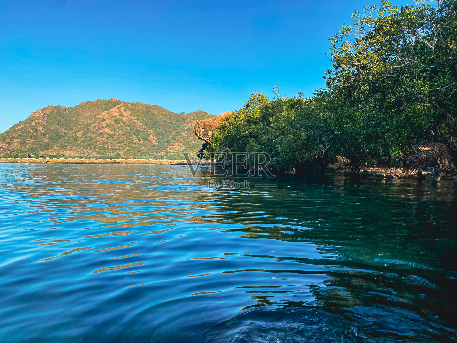 早晨海滩上的气氛照片摄影图片