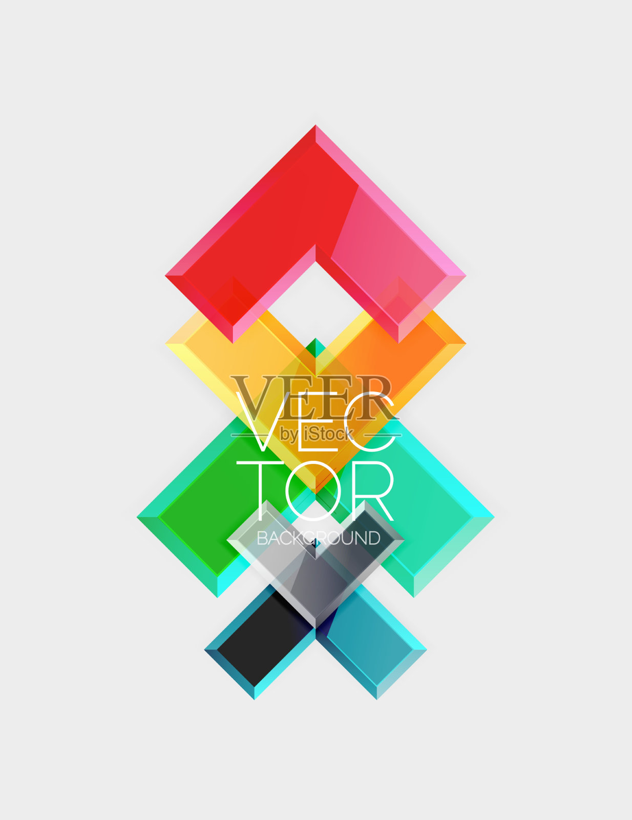 箭头正方形几何抽象背景插画图片素材