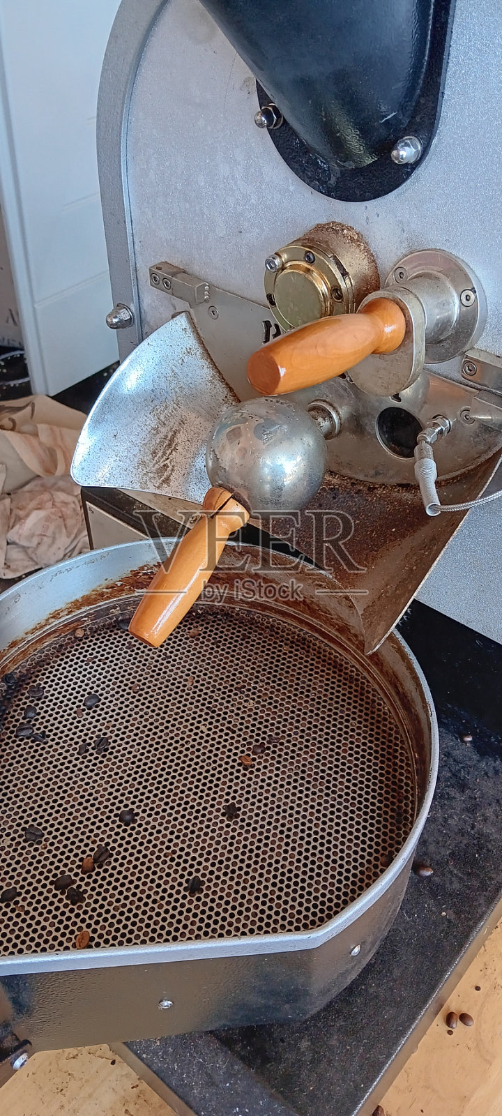 咖啡烘烤器照片摄影图片