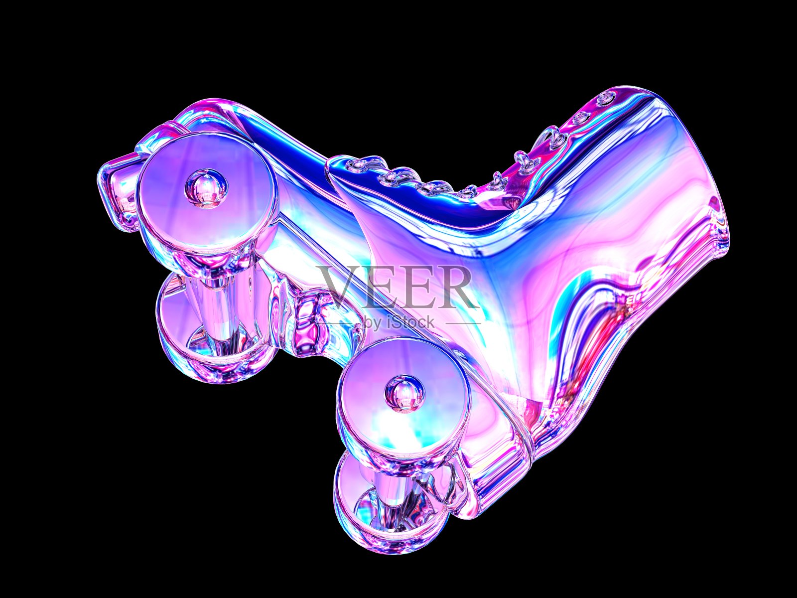 三维建模和渲染激光酸式设计元素。照片摄影图片