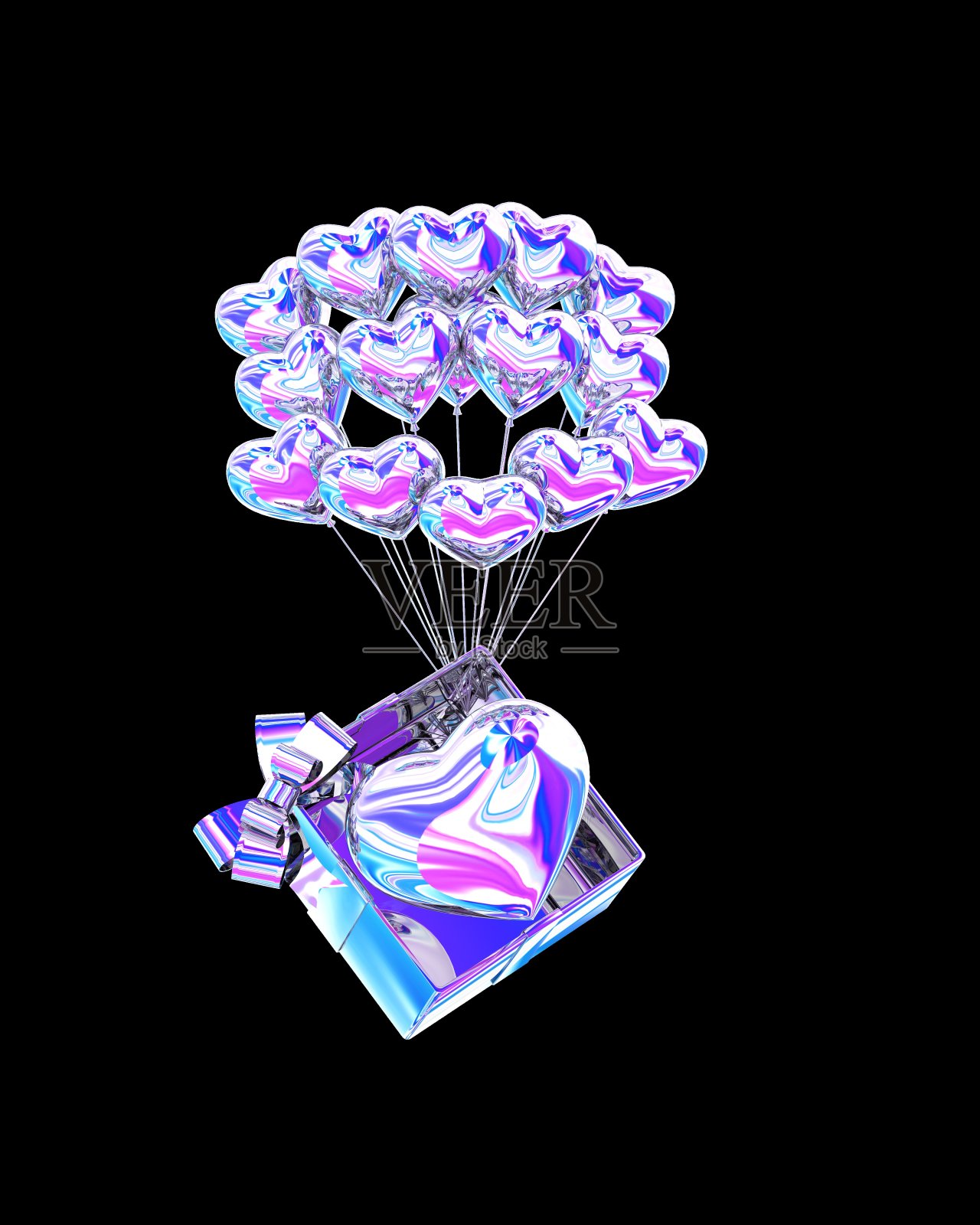 三维建模和渲染激光酸式设计元素。照片摄影图片