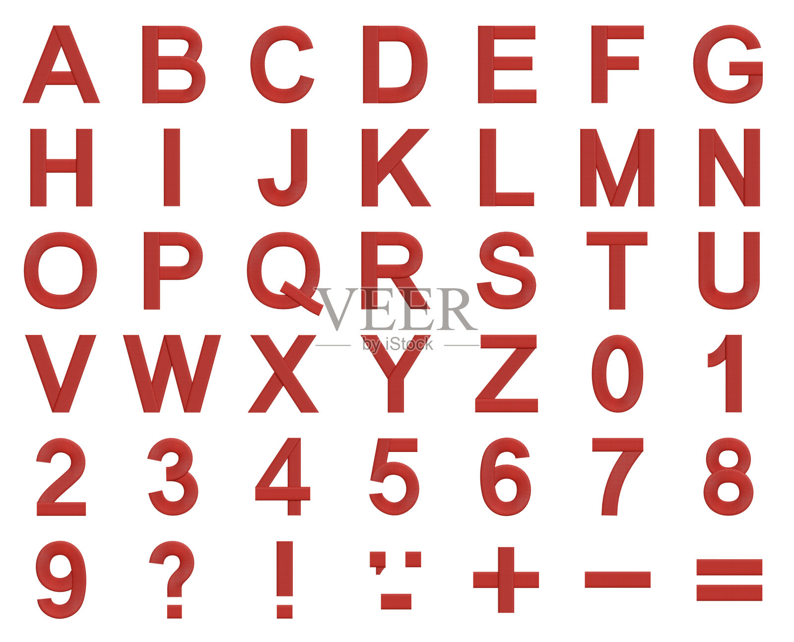 字母刺绣照片摄影图片