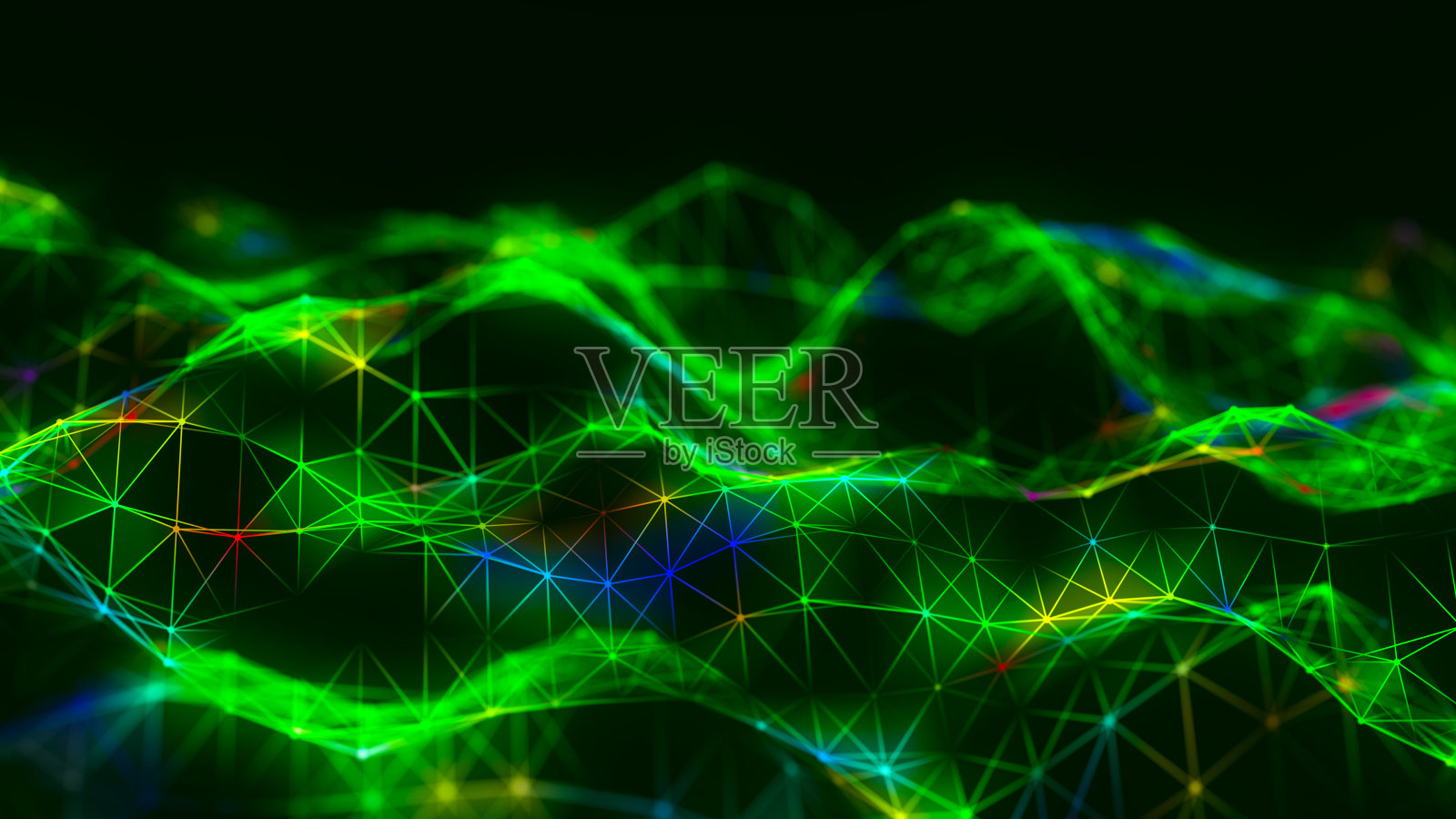 大数据可视化。数据技术说明。科学背景。3 d渲染。照片摄影图片