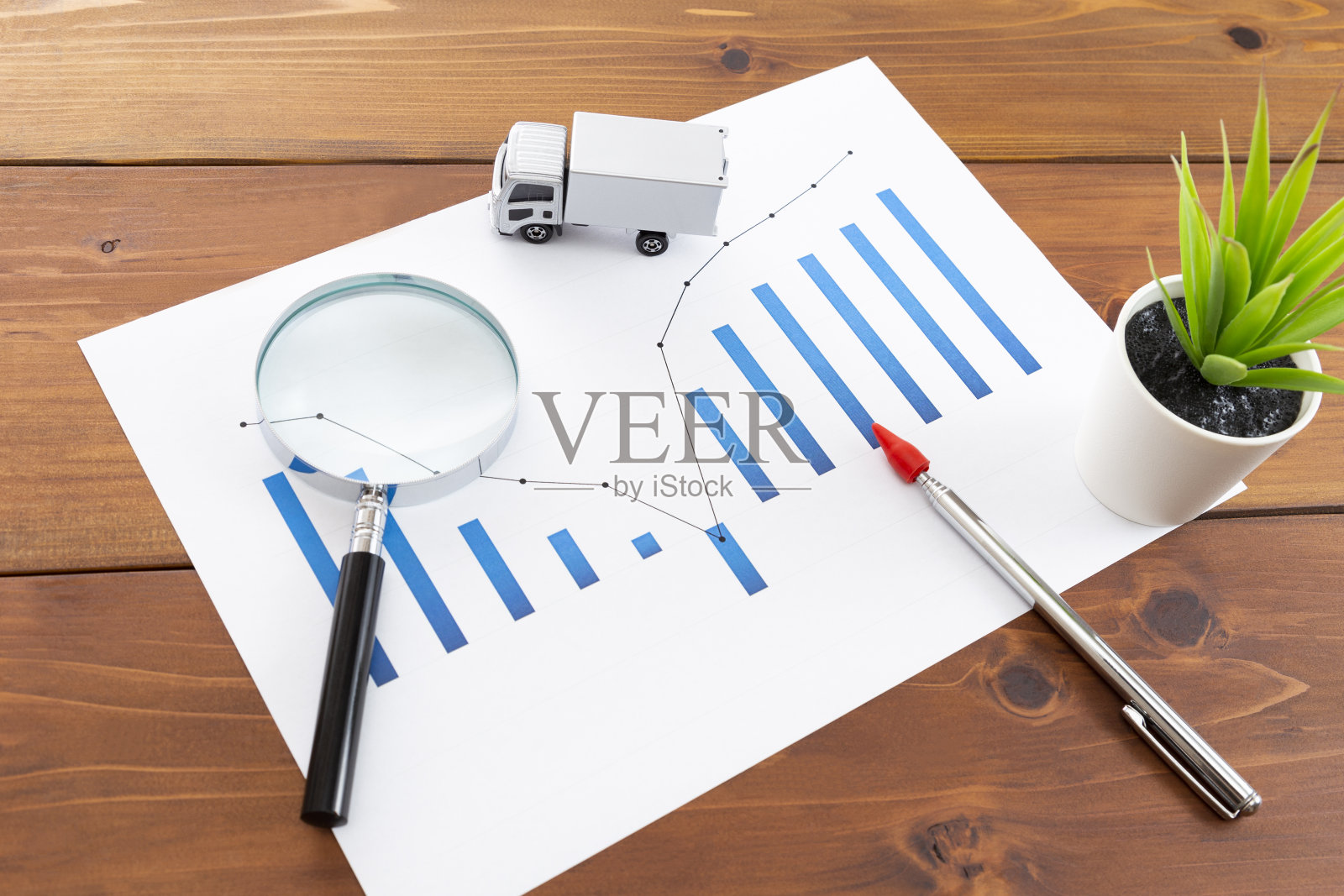 v型恢复图和轨迹。照片摄影图片