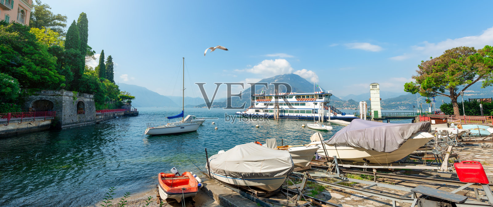 码头的美景照片摄影图片