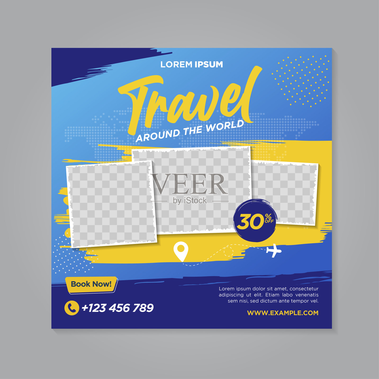 旅游横幅设计模板插画图片素材