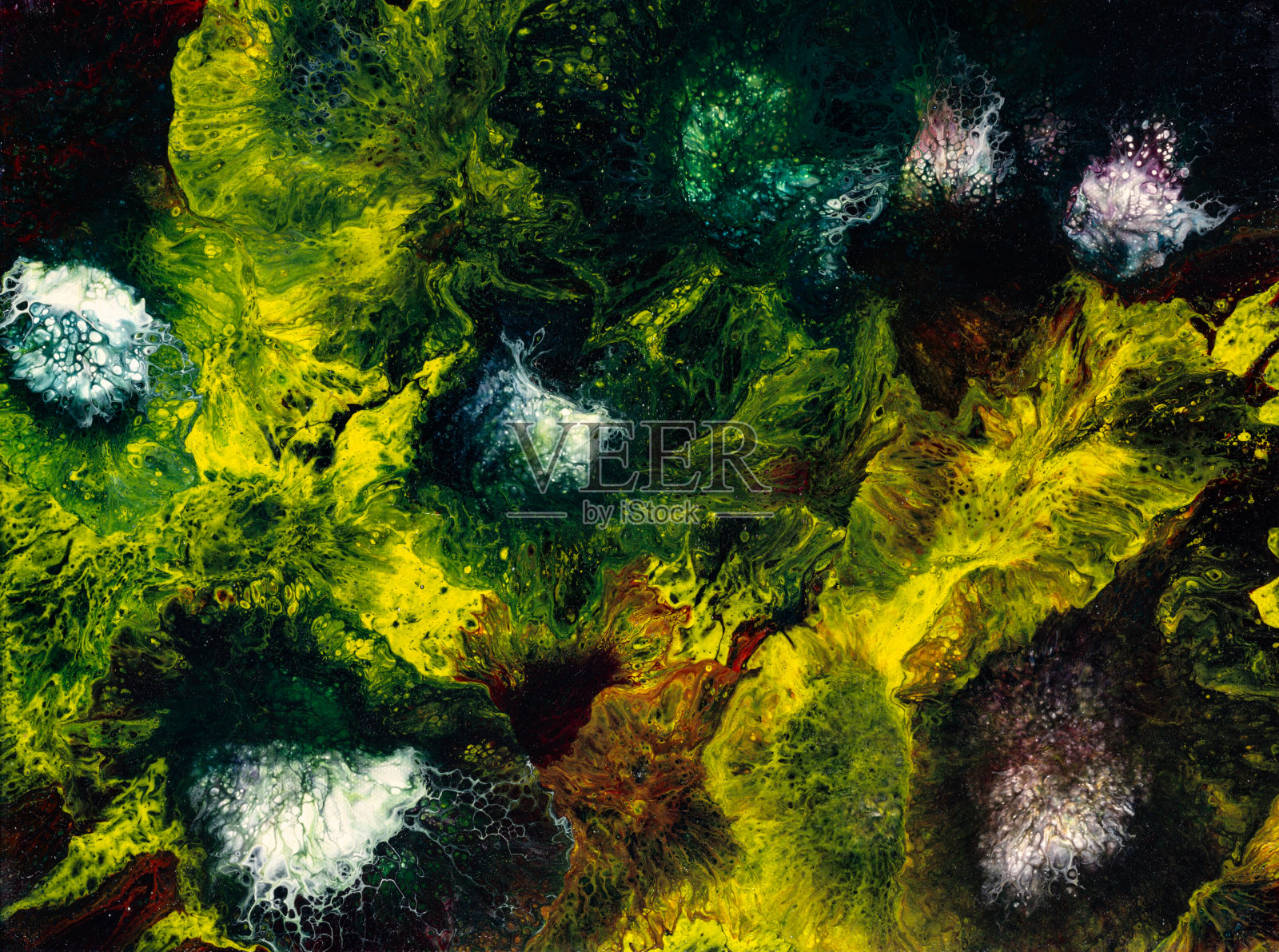 抽象流体或液体艺术背景插画图片素材