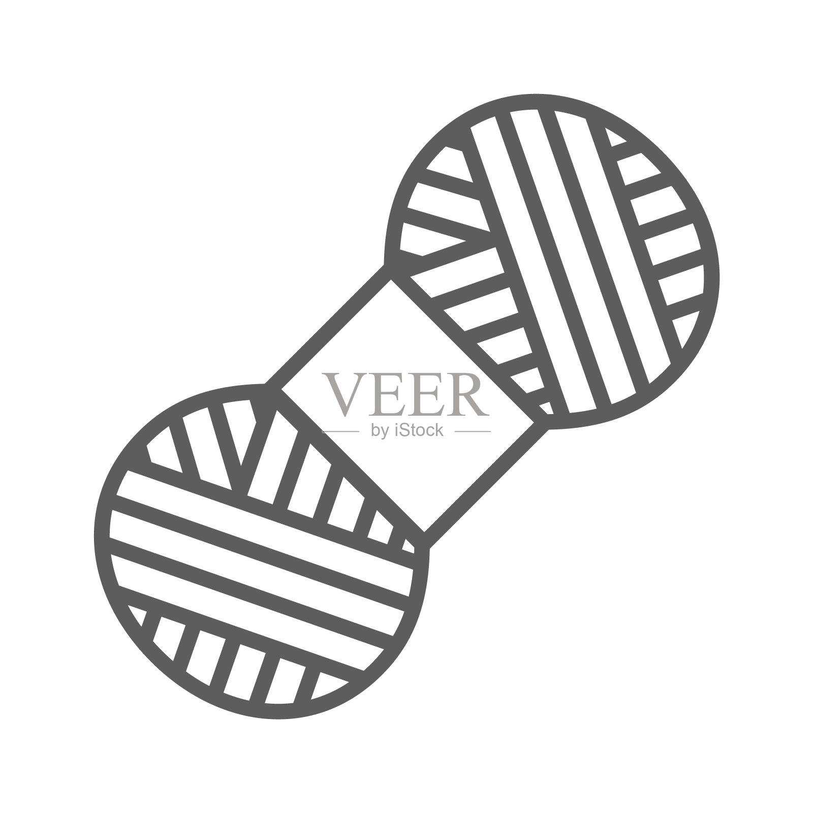 毛线、羊绒或腈纶球,适合针织爱好者。羊毛头绞图标手工制作的商店插画图片素材