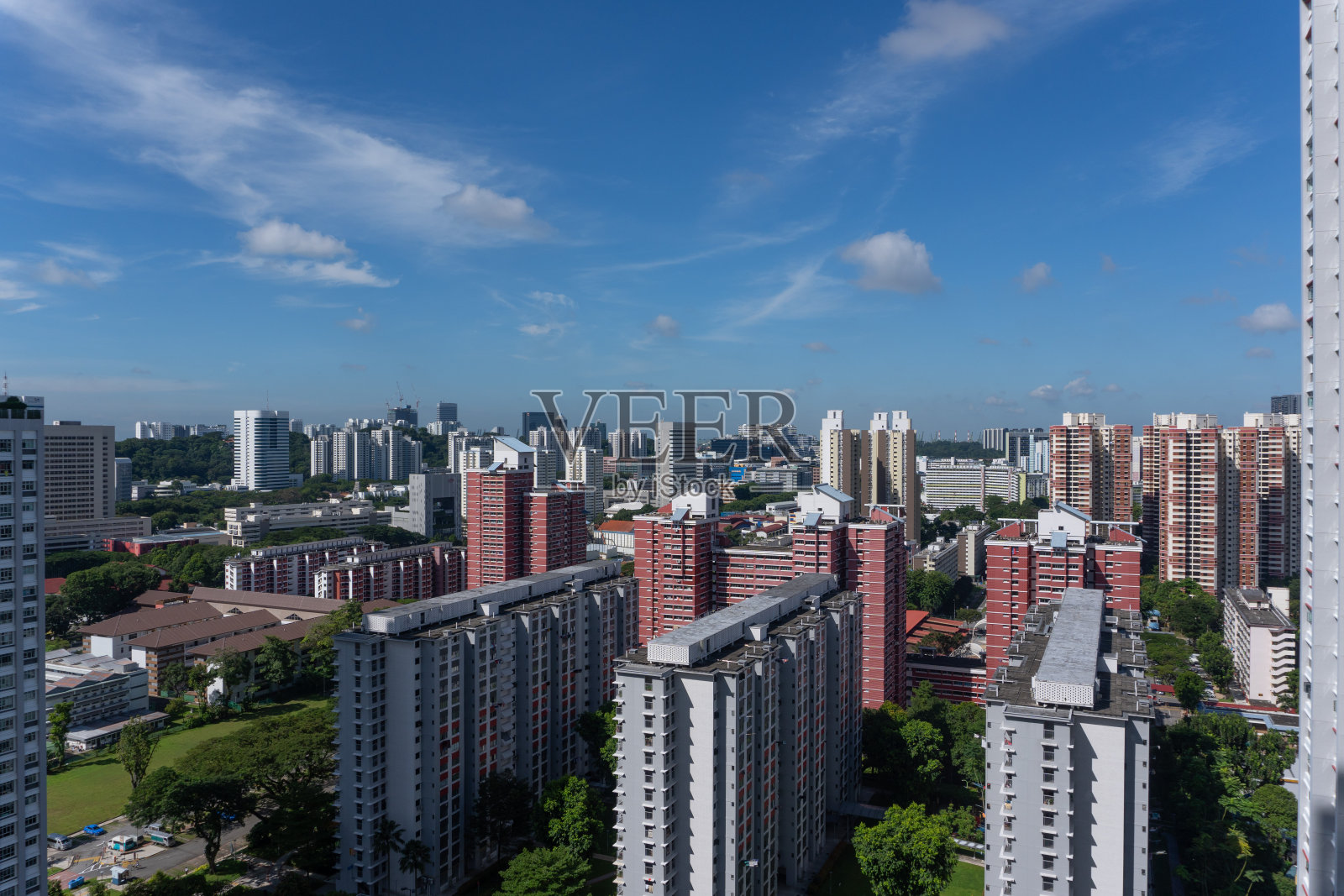 公寓楼鸟瞰图照片摄影图片