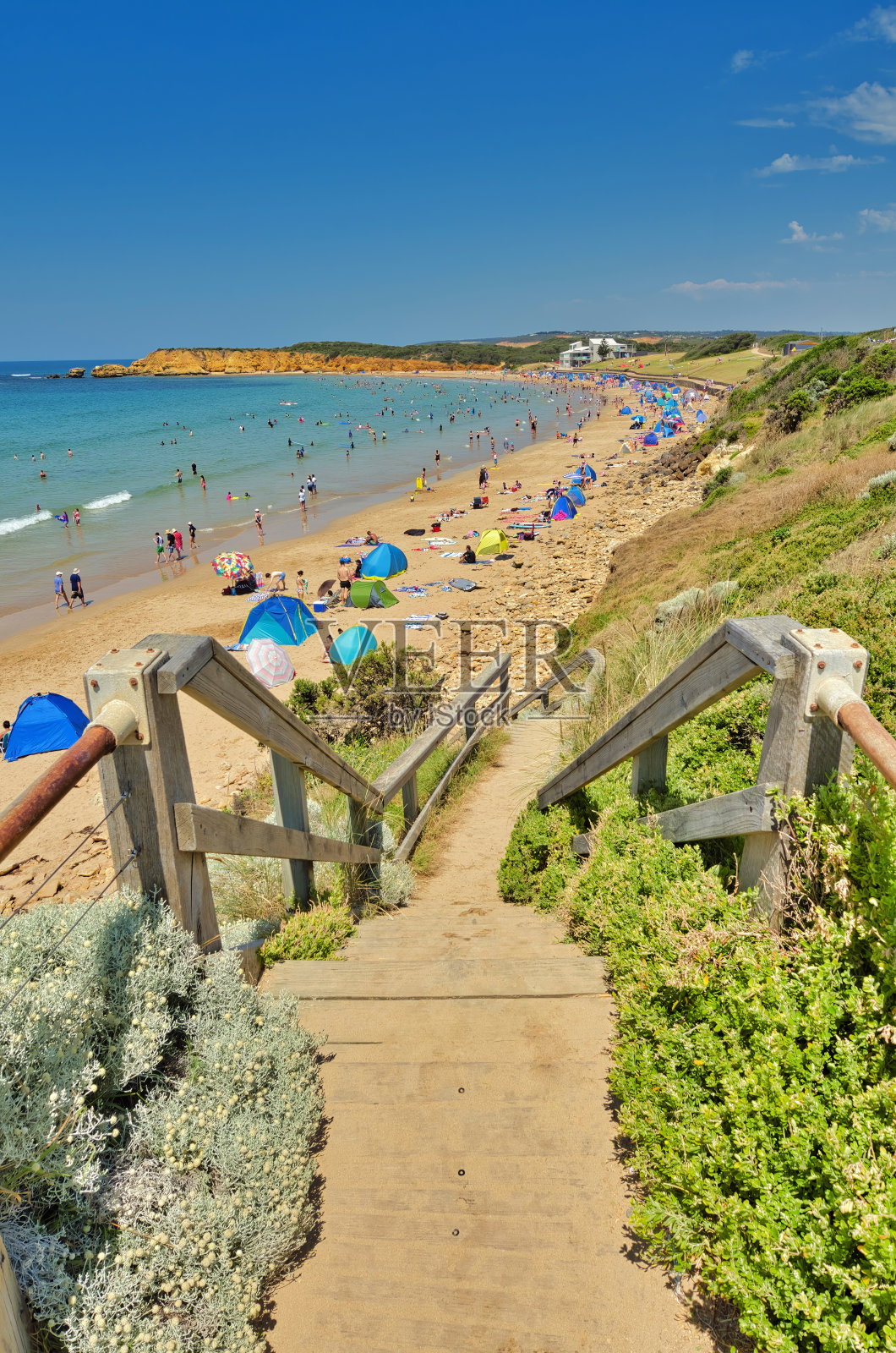 澳大利亚维多利亚州大洋路托基后海滩照片摄影图片