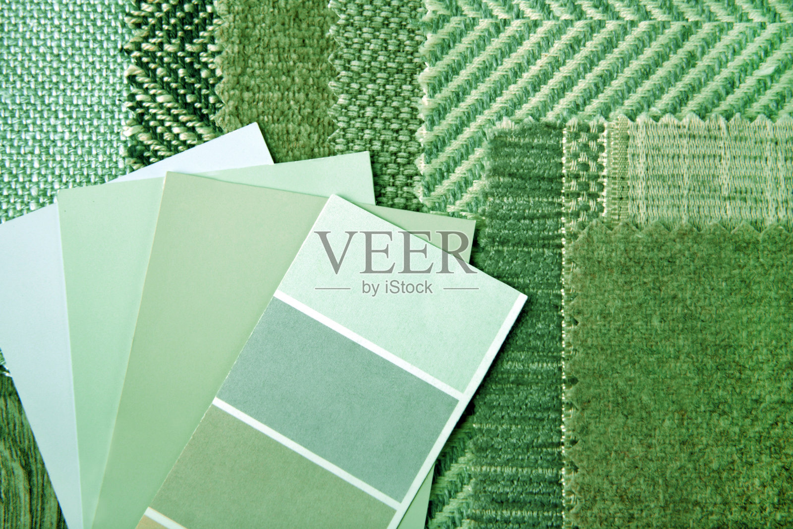 室内装饰面料的质地和颜色的选择照片摄影图片