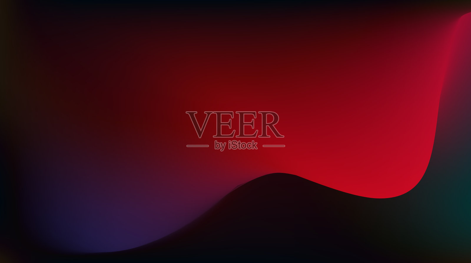 背景与发光的灯,一个红色和蓝色的抽象矢量景观与蓝色效果矢量插图为您的设计,插画图片素材