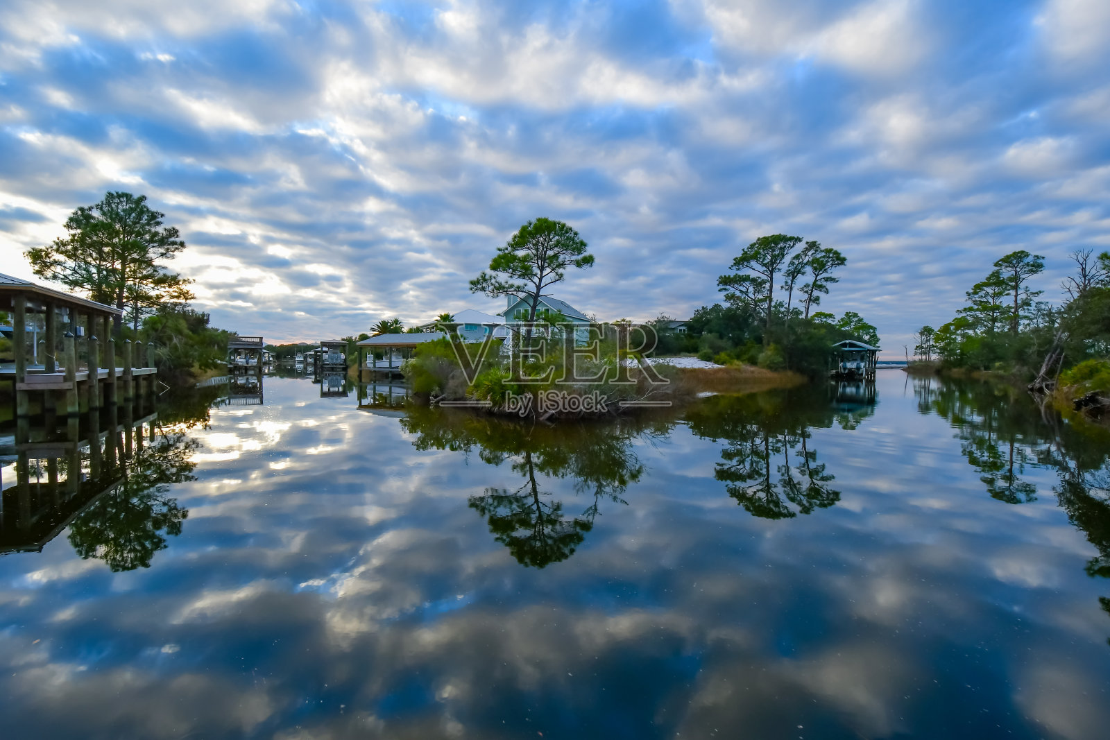 阿拉巴马州奥兰治海滩11月的日落照片摄影图片