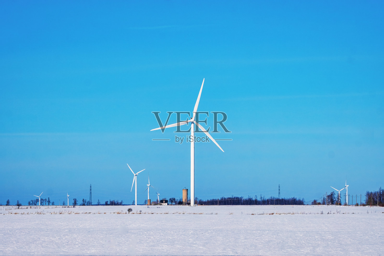 风力发电厂照片摄影图片