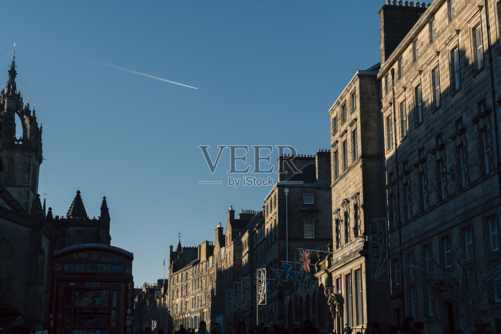 英国苏格兰爱丁堡的王子街照片摄影图片