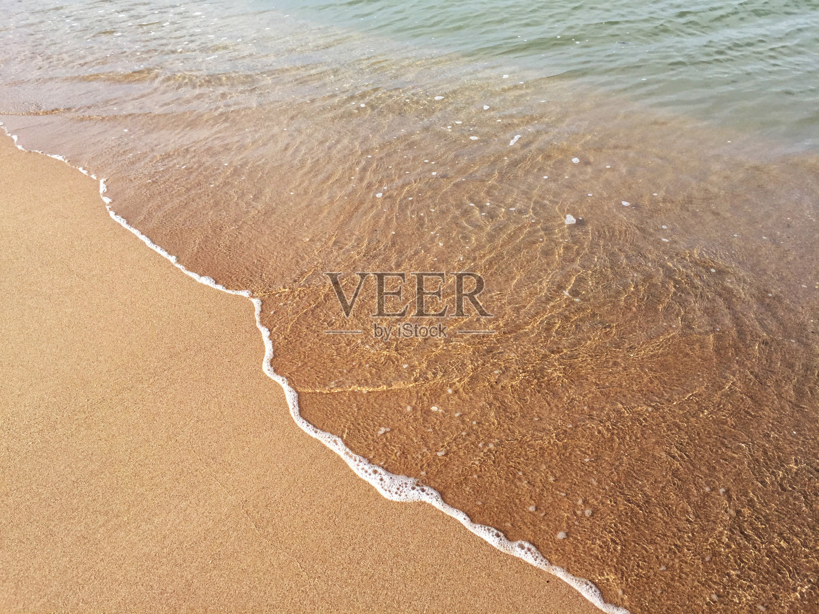 沙子和海浪背景照片摄影图片