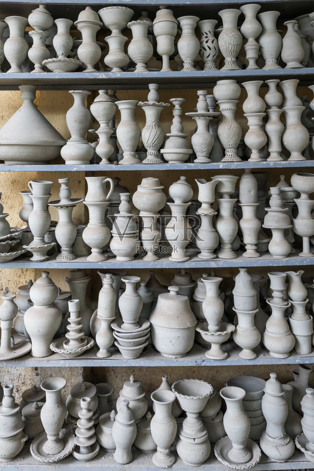 手工陶器烘干照片摄影图片