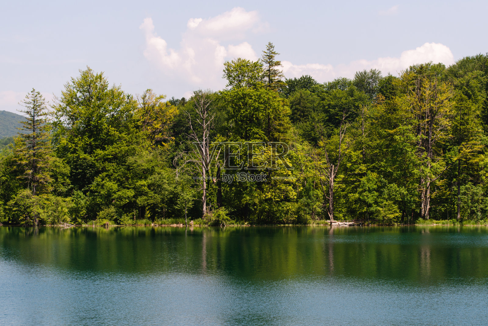 克罗地亚普利特维采湖国家公园的美景照片摄影图片