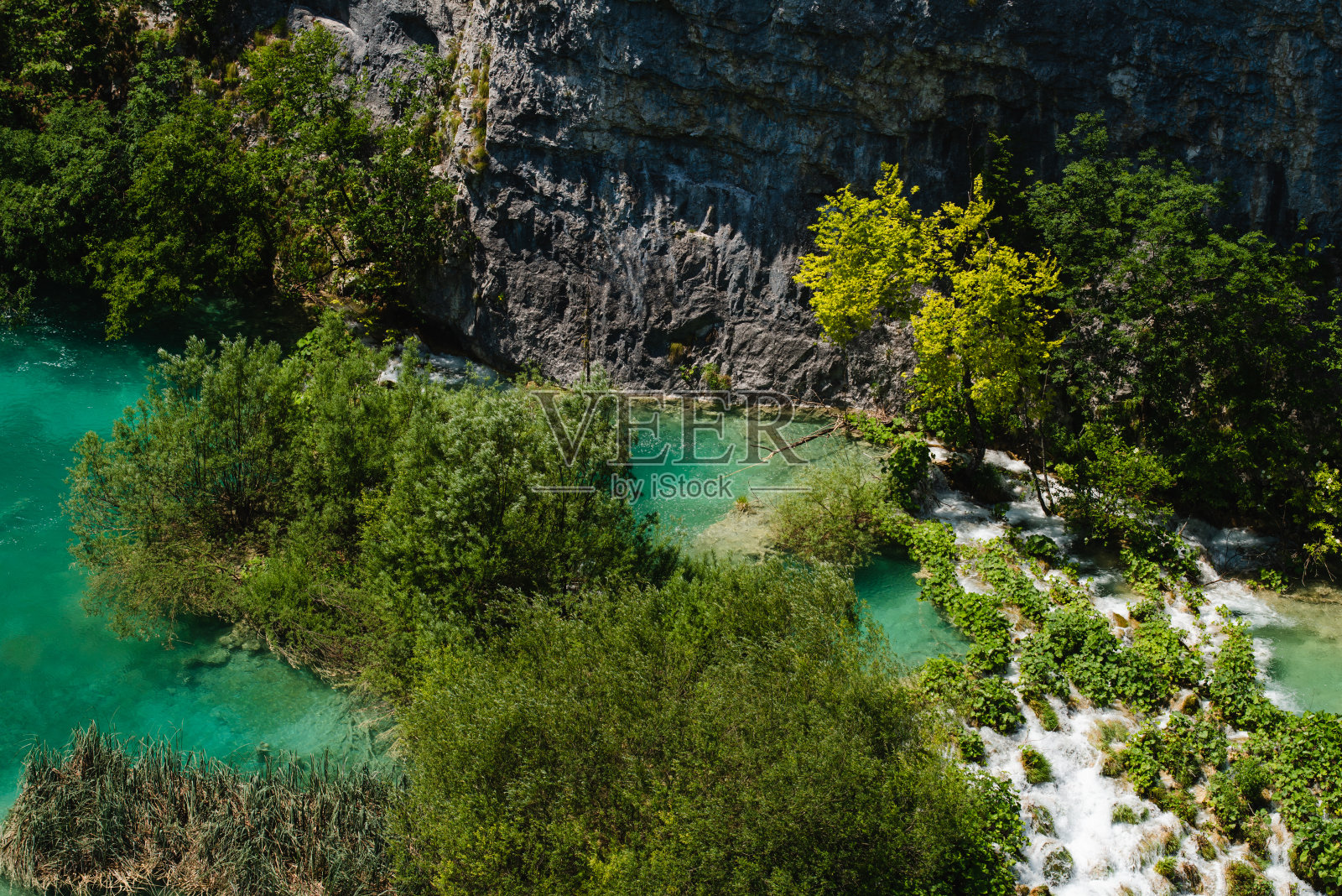 克罗地亚普利特维采湖国家公园的美景照片摄影图片