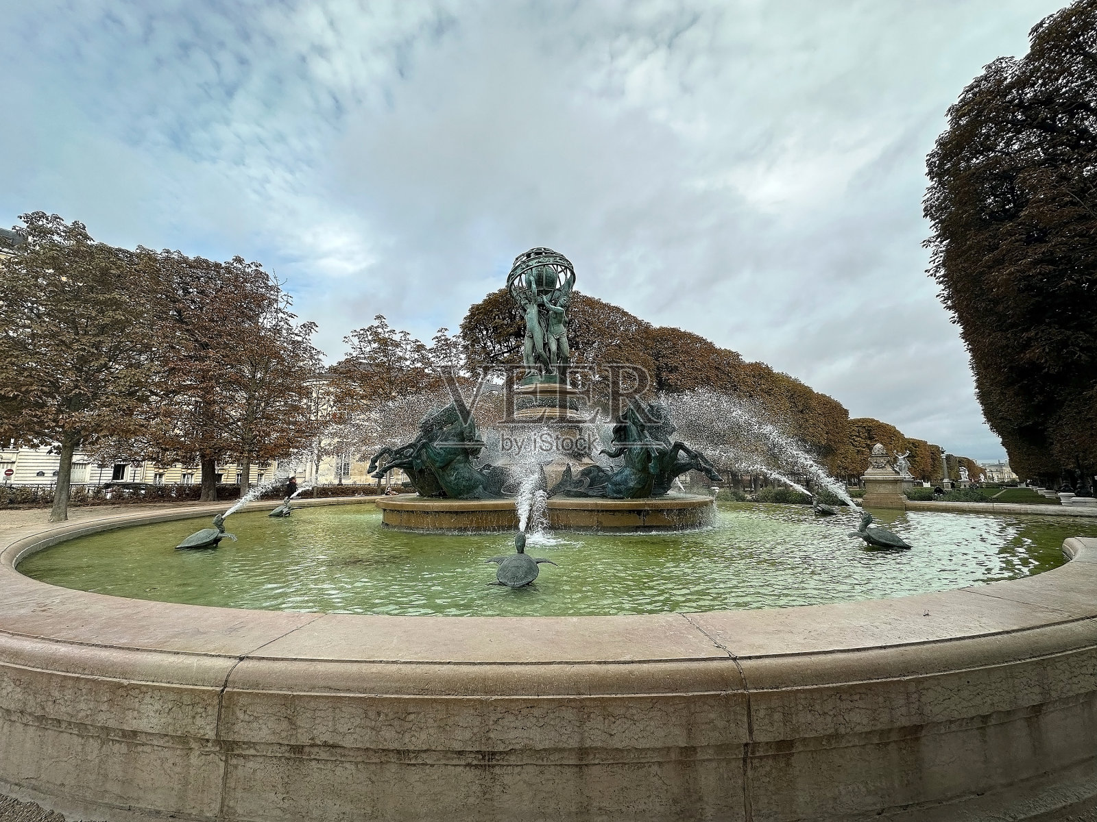 法国巴黎马可波罗花园的方丹天文台照片摄影图片