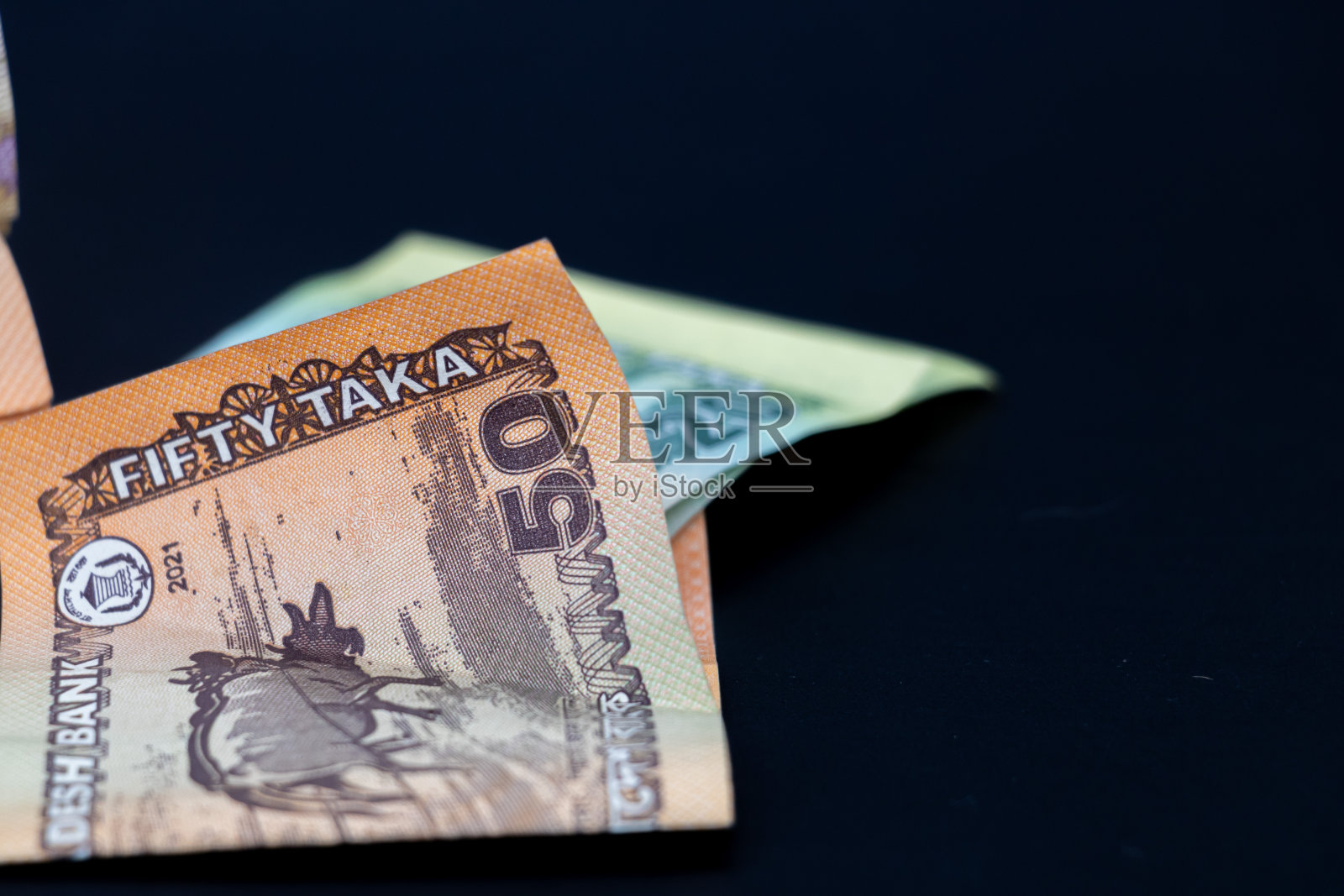 孟加拉国银行的纸币货币塔卡照片摄影图片