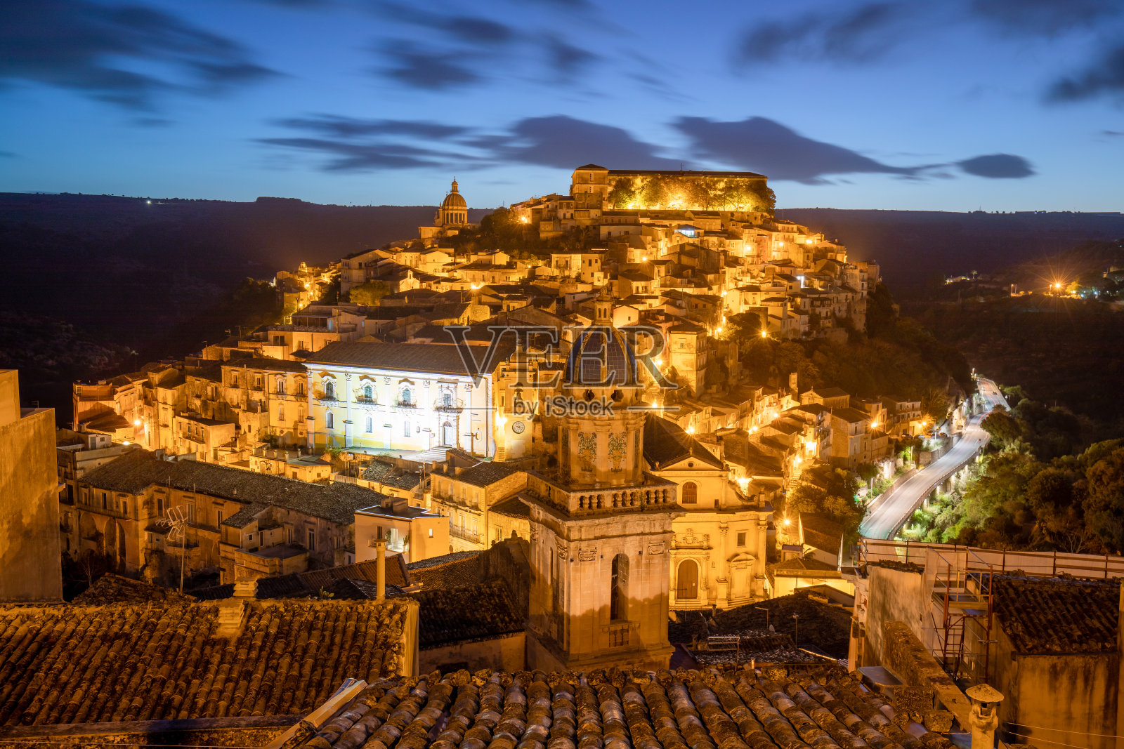 意大利西西里岛拉古萨伊布拉古城风光照片摄影图片