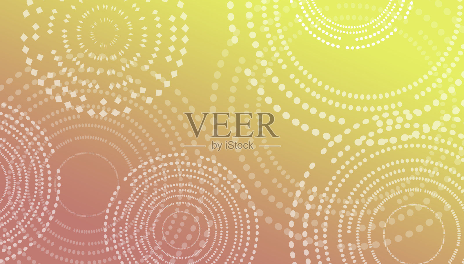 摘要同心圆的背景-柔和的颜色插画图片素材