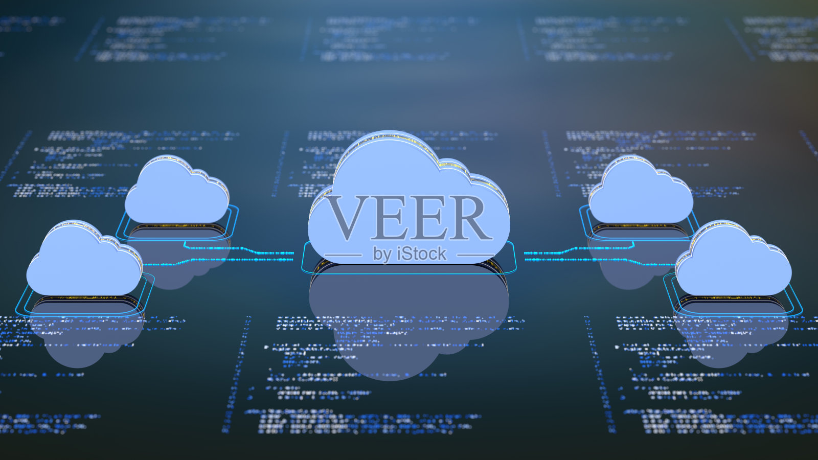 云计算标志——技术概念照片摄影图片