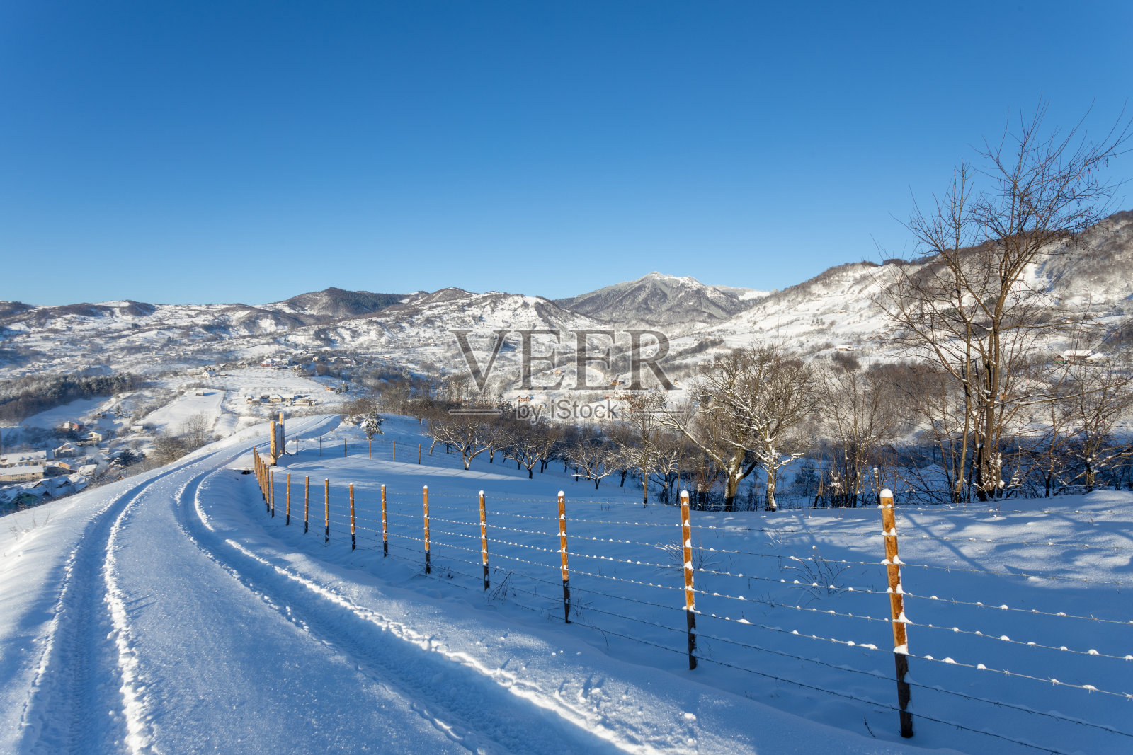 冬天的风景照片摄影图片