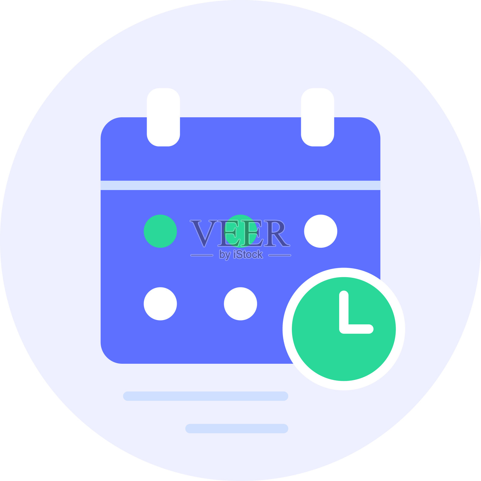 日历时间表现代图标说明插画图片素材