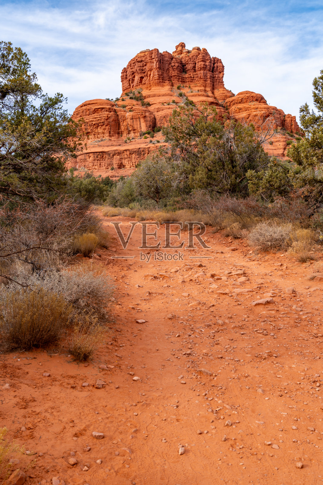 徒步前往亚利桑那州塞多纳的贝尔岩照片摄影图片