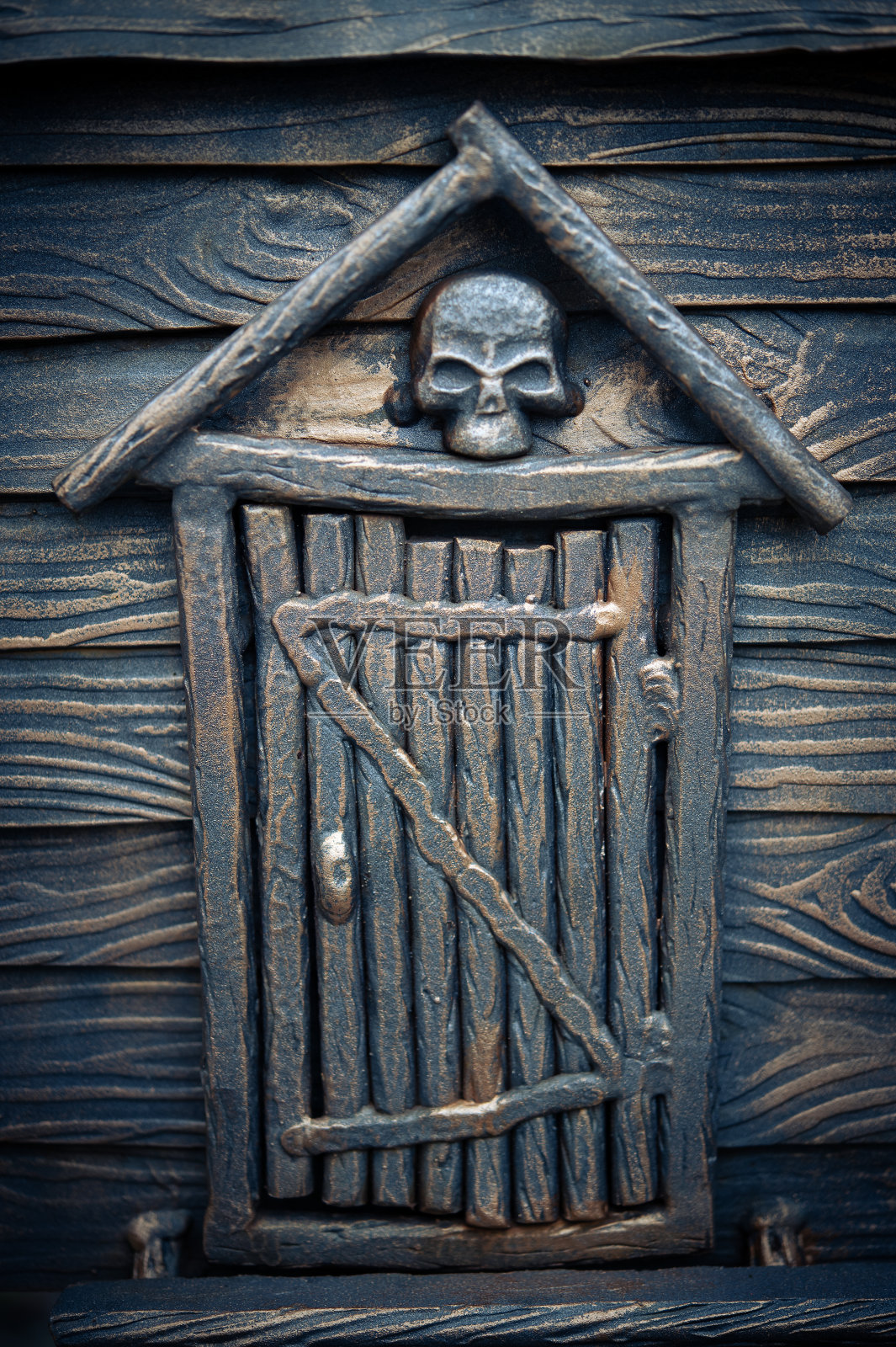 地狱,炼狱的入口。来世的概念。对死后未知的恐惧。照片摄影图片