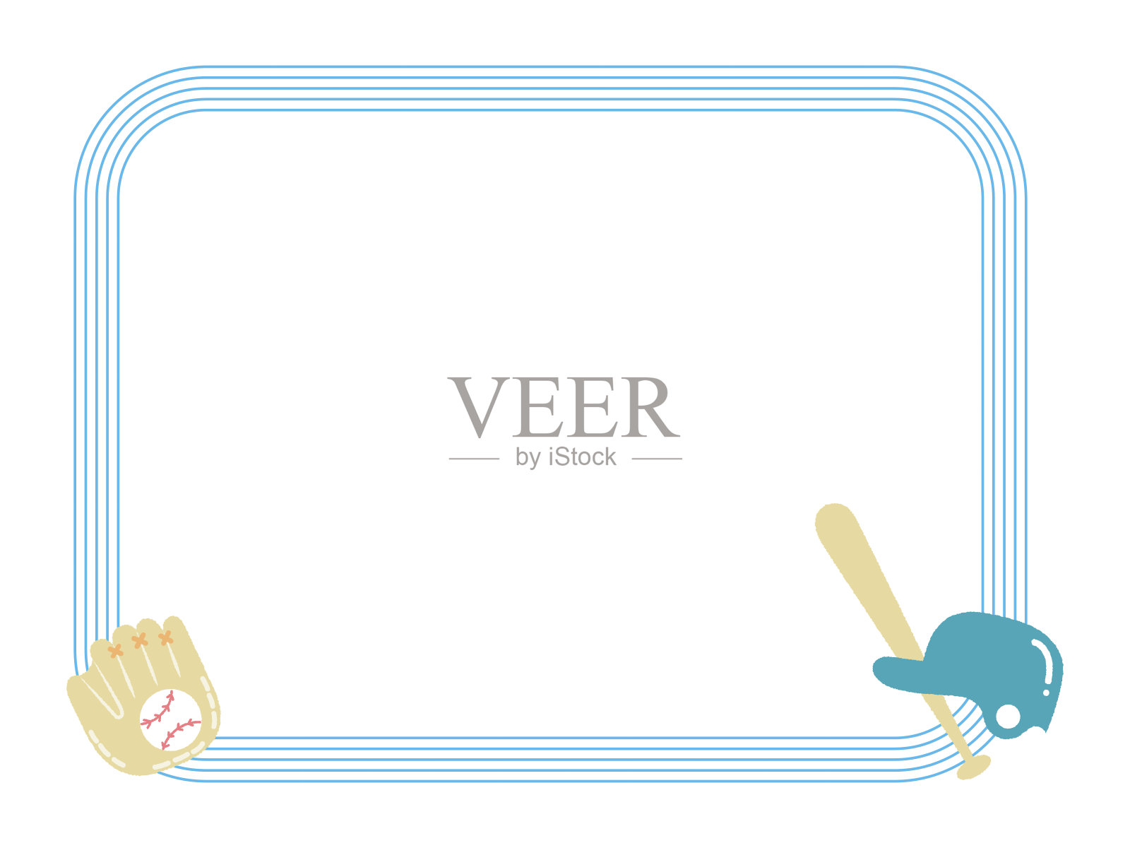 棒球商品可爱火焰插画图片素材