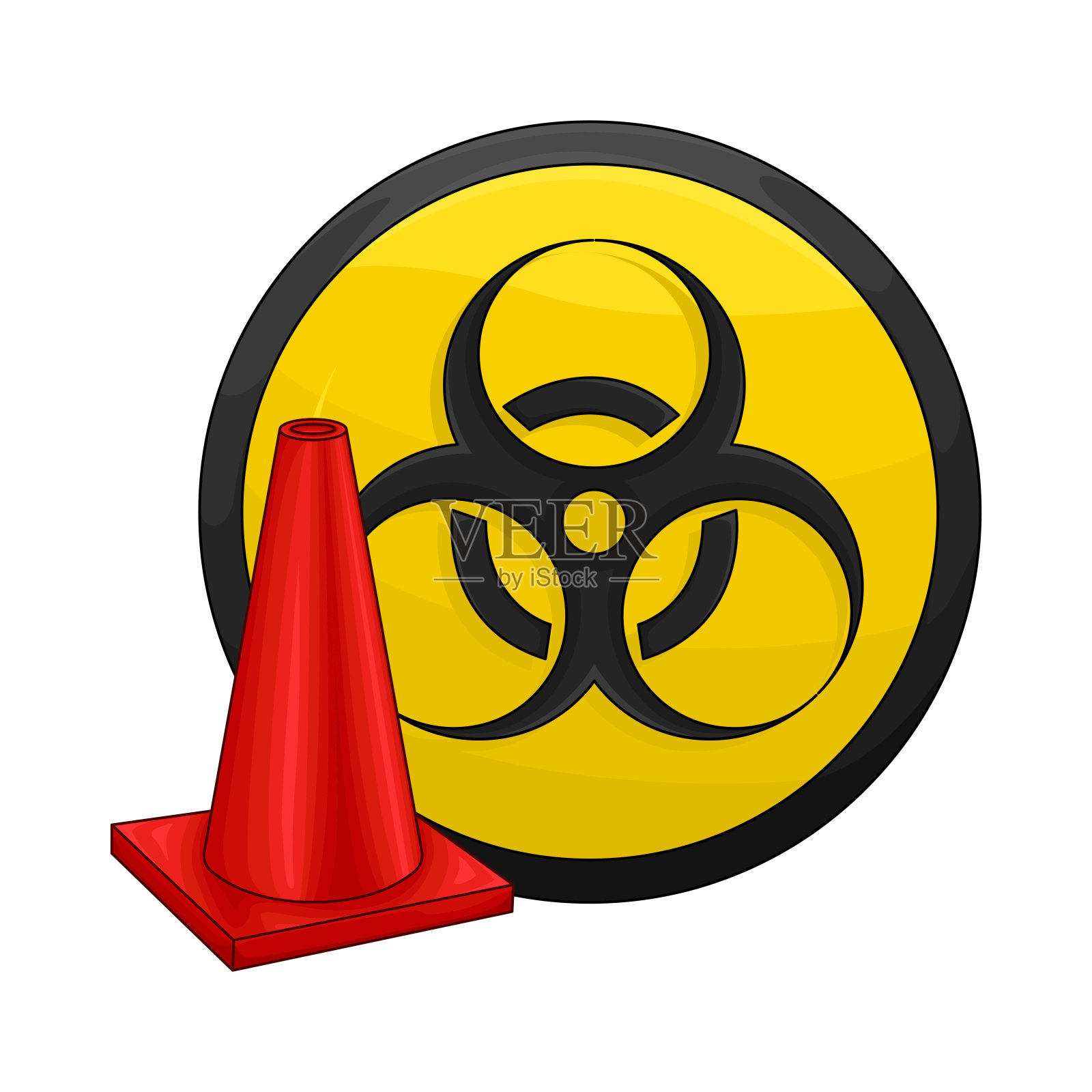 生物危害插画图片素材