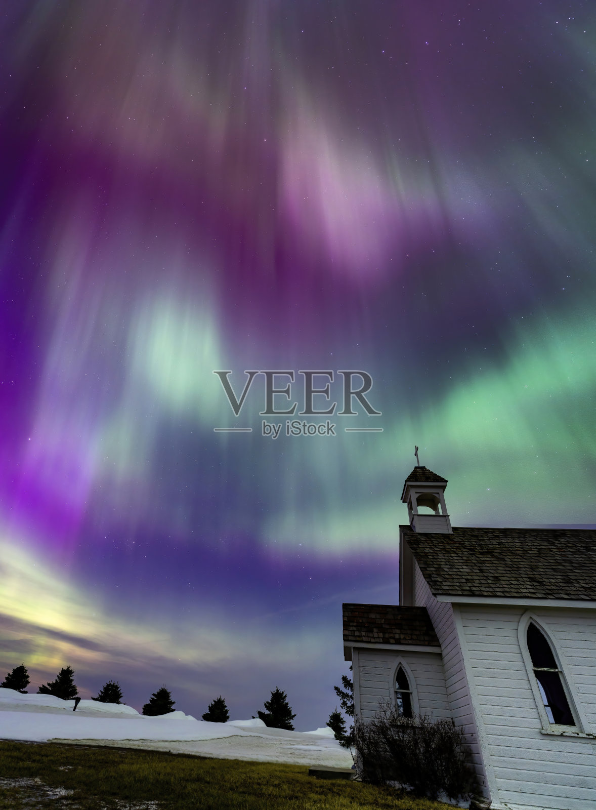 北极光加拿大照片摄影图片