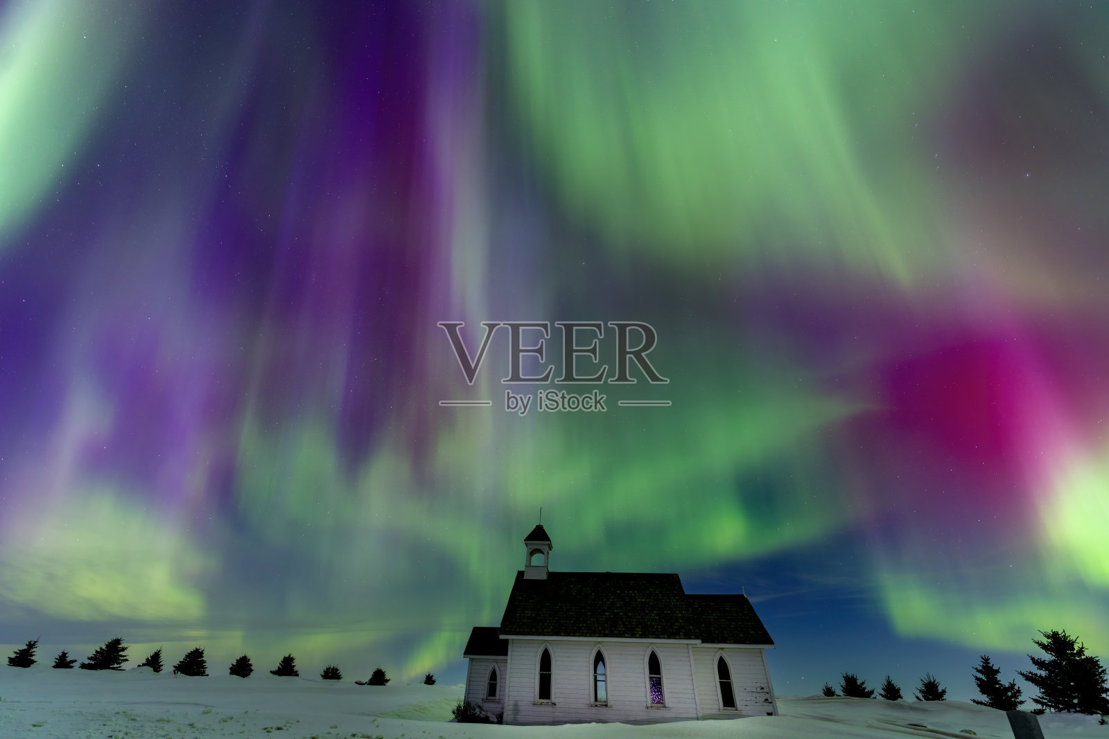 北极光加拿大照片摄影图片