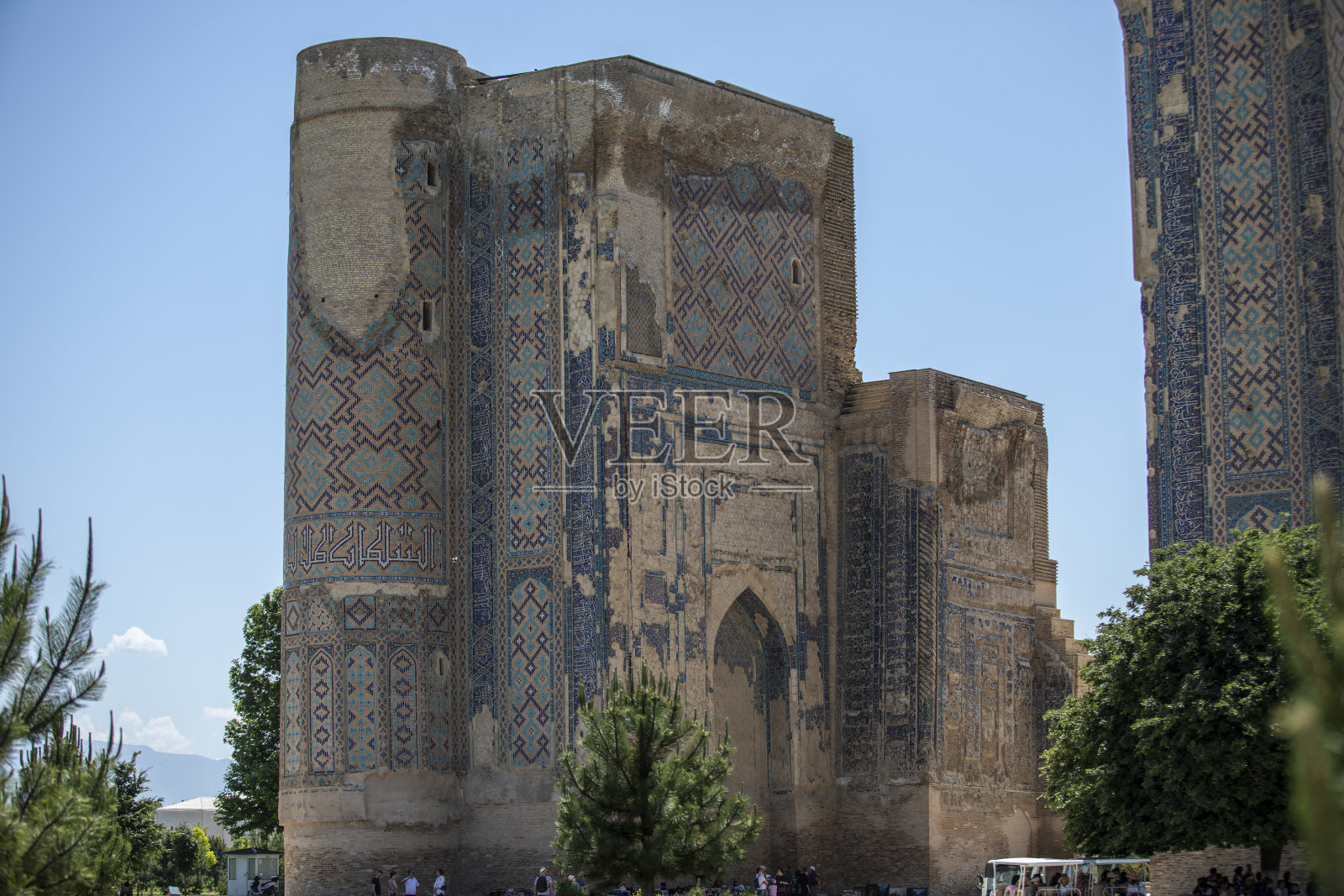 乌兹别克斯坦南部的一座城堡照片摄影图片