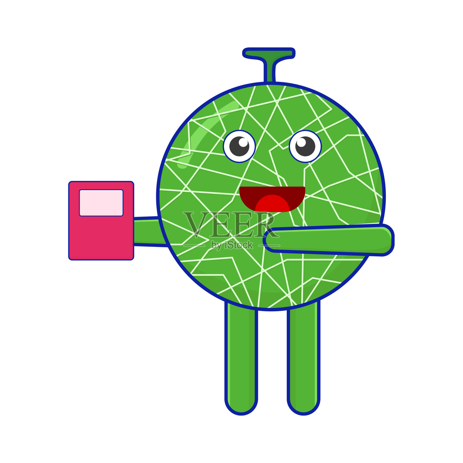 哈密瓜插画图片素材