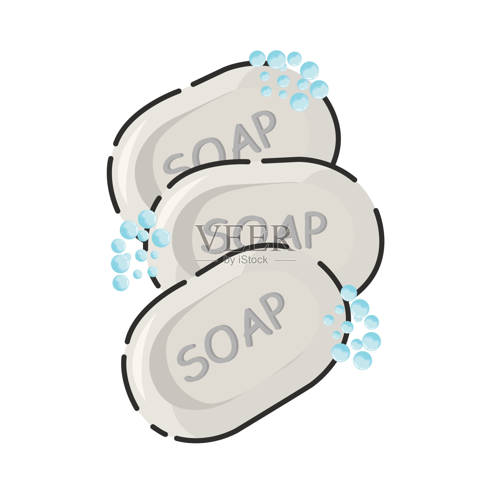 酒吧肥皂插画图片素材