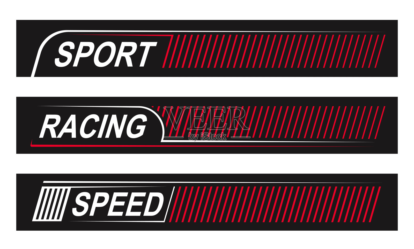 运动贴纸赛车,摩托车,自行车。调整赛车条纹。赛车运动的拉力赛标志。插画图片素材